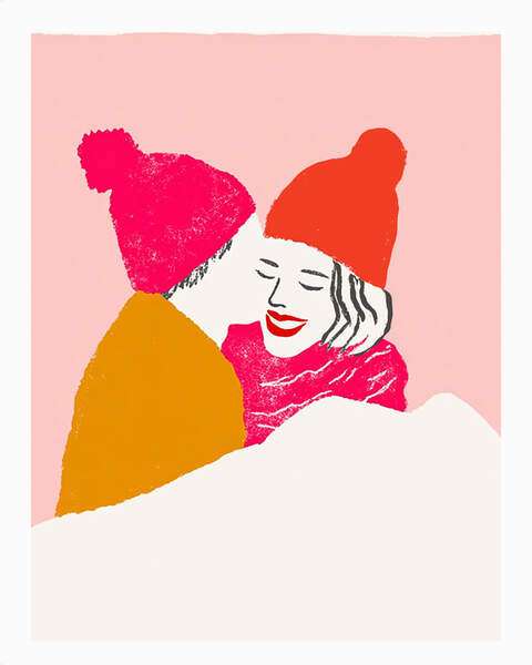 Постер Поцелуй в снегу