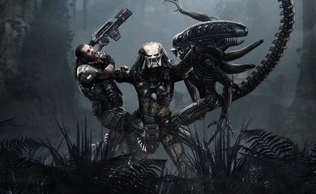 Постер (плакат) Aliens Vs. Predator
