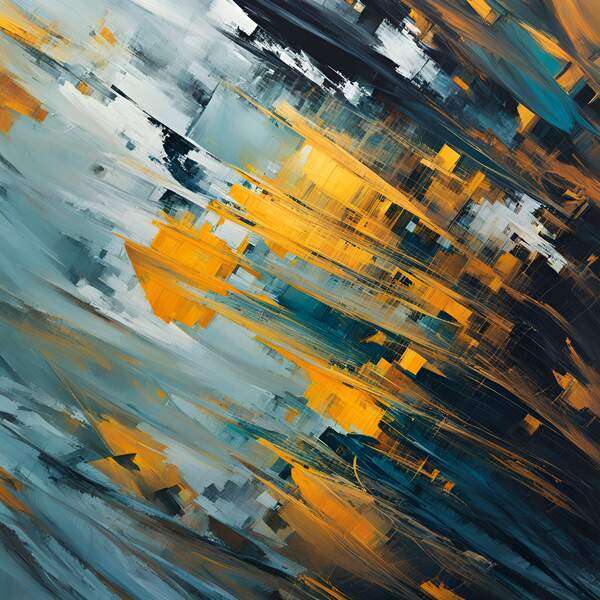 Постер Город после дождя