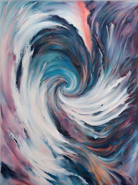 Постер Фиолетовый водоворот