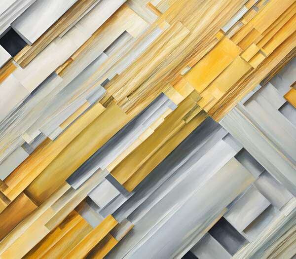 Постер Серо-желтые полосы