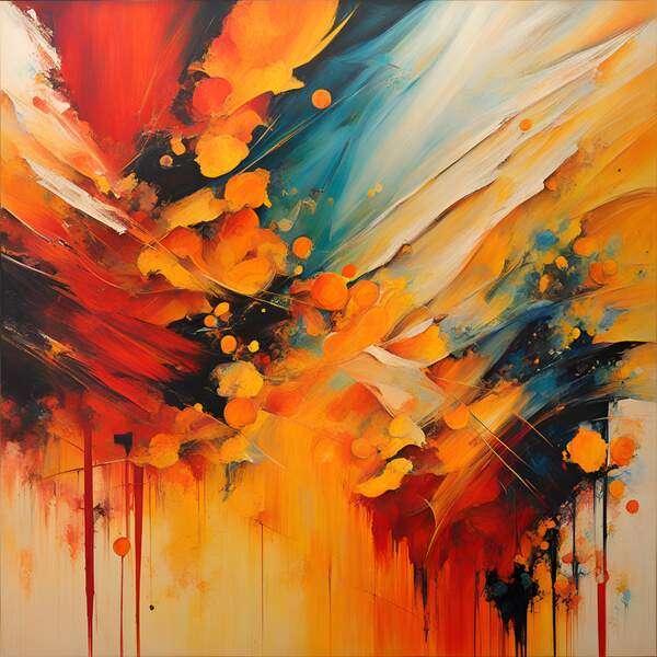 Постер Пламенная абстракция