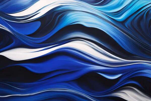 Постер Ярко-синий