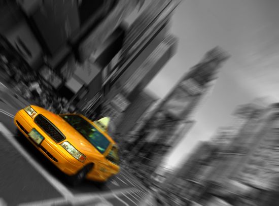 Постер (плакат) Жёлтое такси