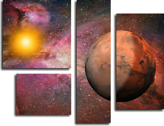 Модульная картина Марс