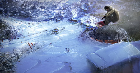 Постер (плакат) Shaun White Snowboarding
