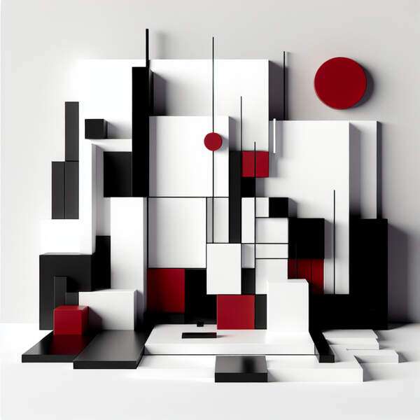 Постер Красное и черное