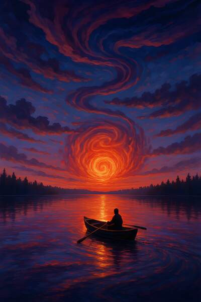 Постер Огненный водоворот небес