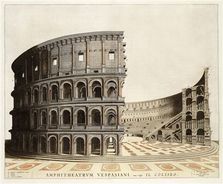 Постер (плакат) Колизей в Риме. Италия.