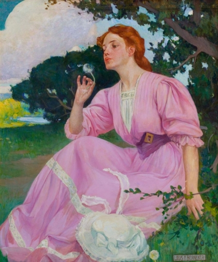 Постер (плакат) Женский образ в живописи