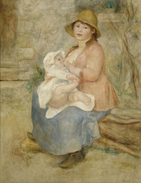 Постер (плакат) Мать с ребенком. Пьер Огюст Ренуар