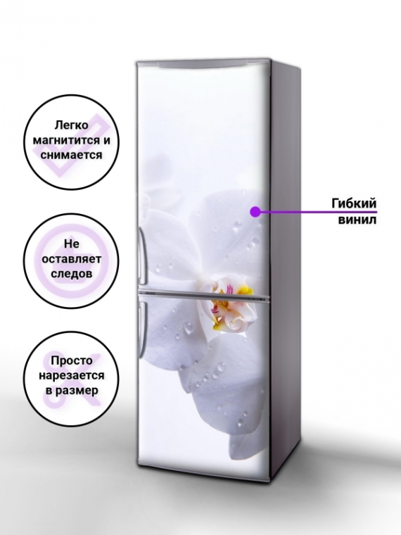 Магнитная панель на холодильник - Вишня в цвету