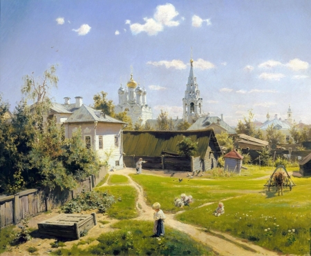 Постер (плакат) Московский дворик