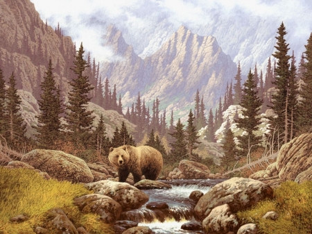 Постер (плакат) Медведь