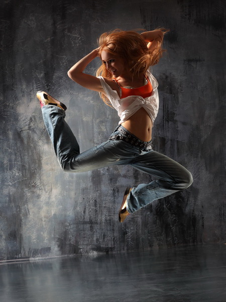 Постер (плакат) Танцовщица в прыжке

