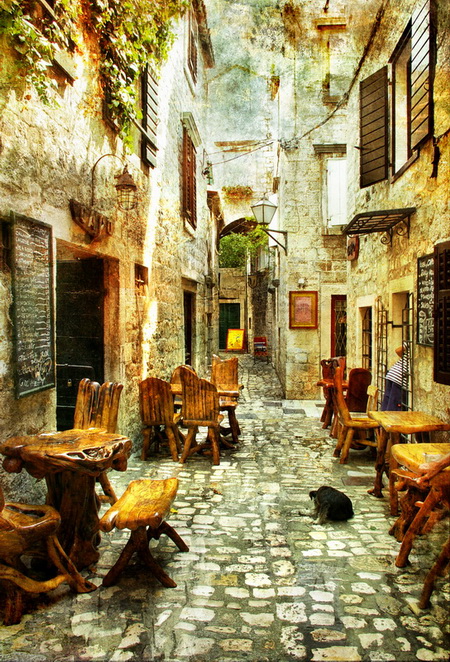 Постер (плакат) Old Streets of Greece
