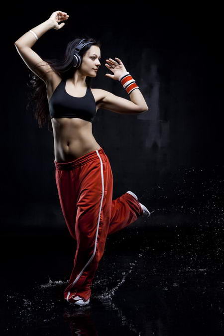 Постер (плакат) Танцовщица в красных трико