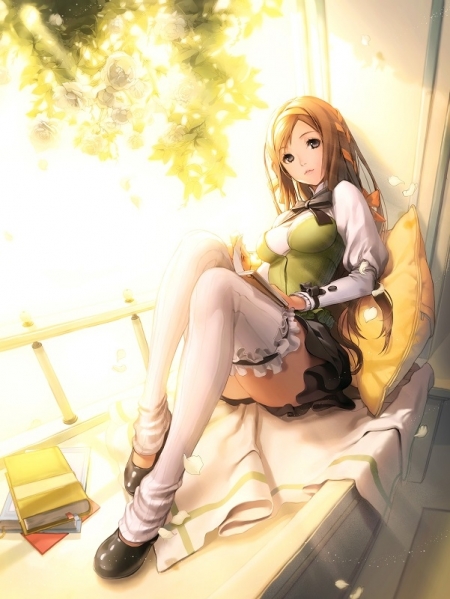 Постер (плакат) Девушка с книгой