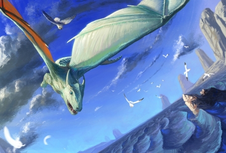 Постер (плакат) Полет дракона