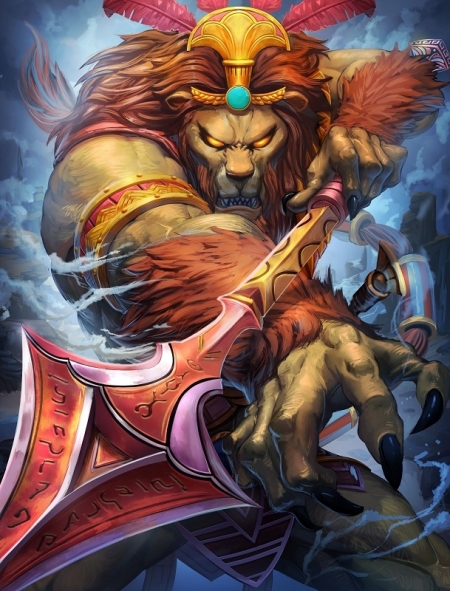 Постер (плакат) Яростный лев
