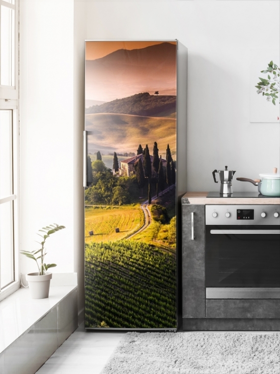 Магнитная панель на холодильник - Утро в Италии