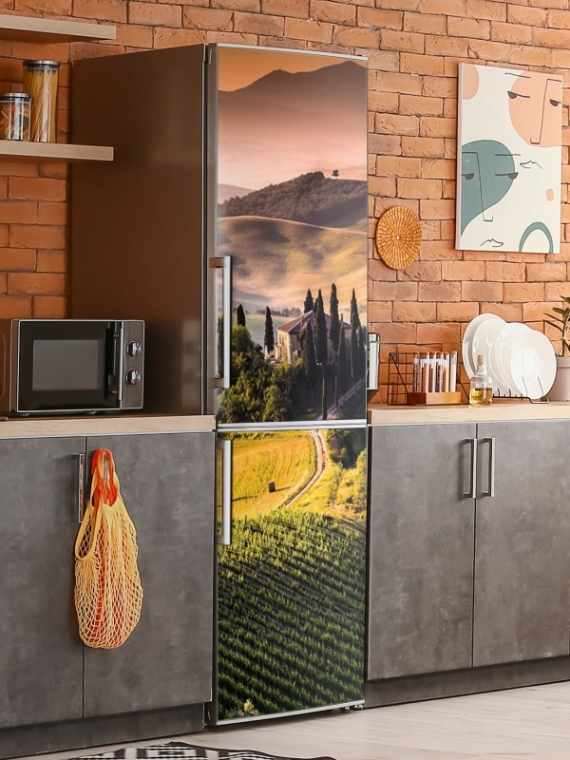 Магнитная панель на холодильник - Утро в Италии