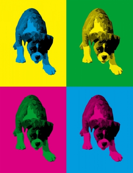Постер (плакат) Собака. Поп-арт