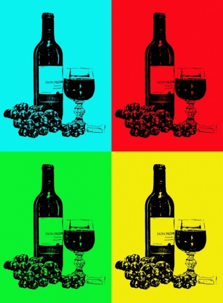Постер (плакат) Вино. Поп-арт