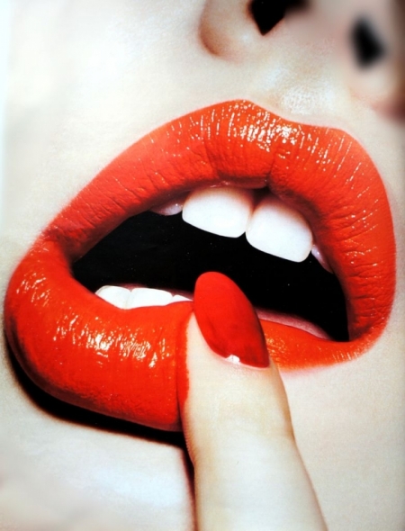 Постер (плакат) Красные губы