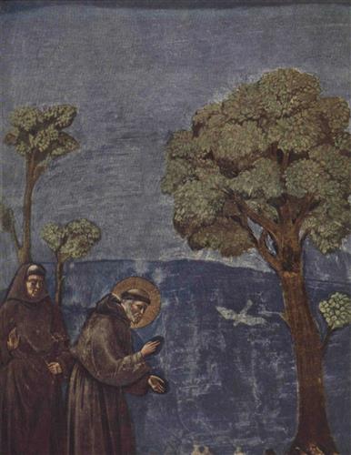 Постер (плакат) Saint Franciss sermon to birds. Fragment.
