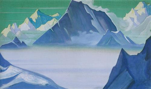 Постер (плакат) Земля снежных людей, Николай Рерих