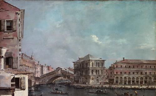 Постер (плакат) le grand Canal Pont de Riato
