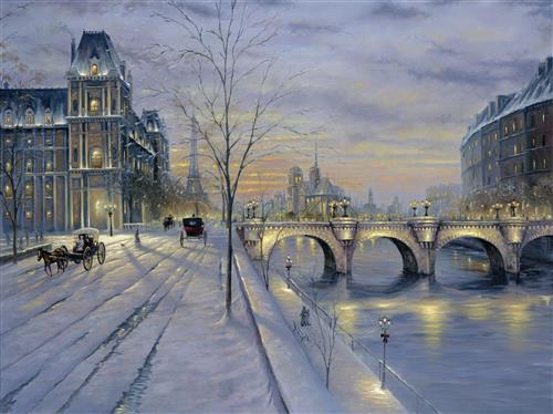 Постер (плакат) Winter In Paris
