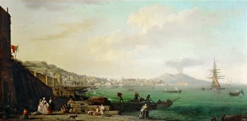 Постер (плакат) View of Naples with Mt. Vesuvius
