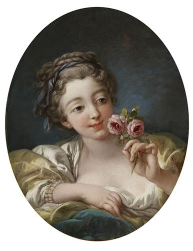Постер (плакат) Girl with rose
