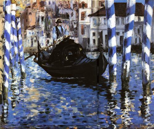 Постер (плакат) Le Grand Canal de Venise, Large Channel of Venice, Huile sur toile
