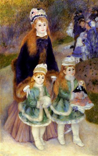Постер (плакат) Madame Georges Charpentier and Her Children at park
