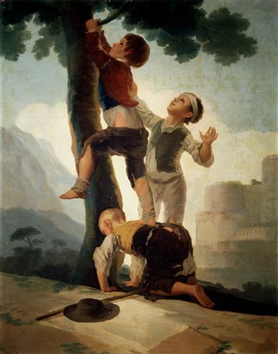 Постер (плакат) Boys Climbing a Tree

