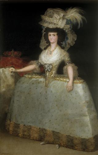Постер (плакат) Queen Maria Luisa with a Bustle
