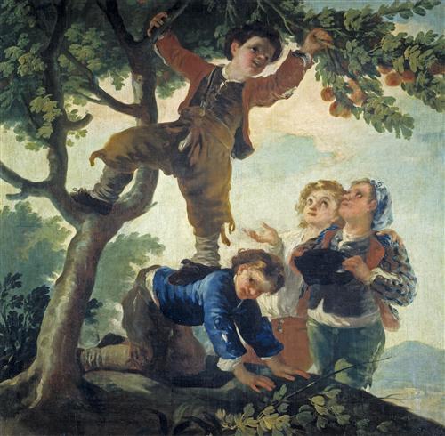 Постер (плакат) Boys Picking Fruit
