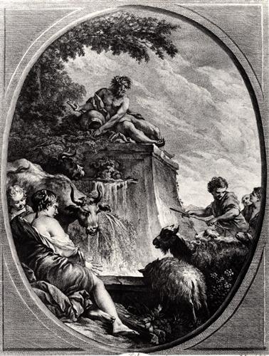Постер (плакат) Shepherds at a Fountain
