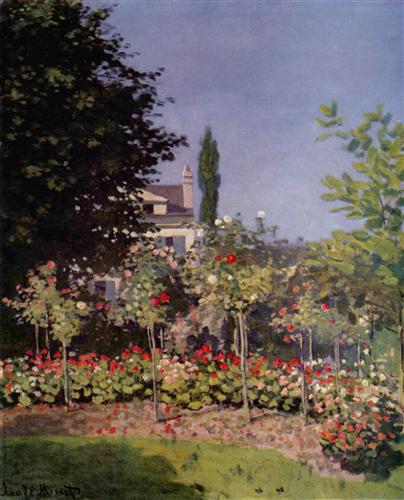 Постер (плакат) Flowering Garden at Sainte-Adresse	
