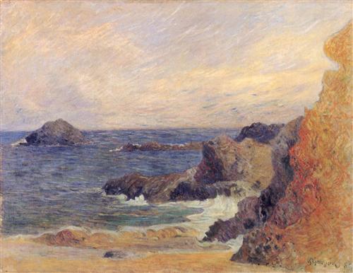 Постер (плакат) Rochers au bord de la mer	
