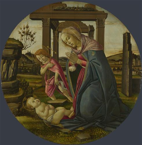 Постер (плакат) The Virgin and Child with Saint John the Baptist	
