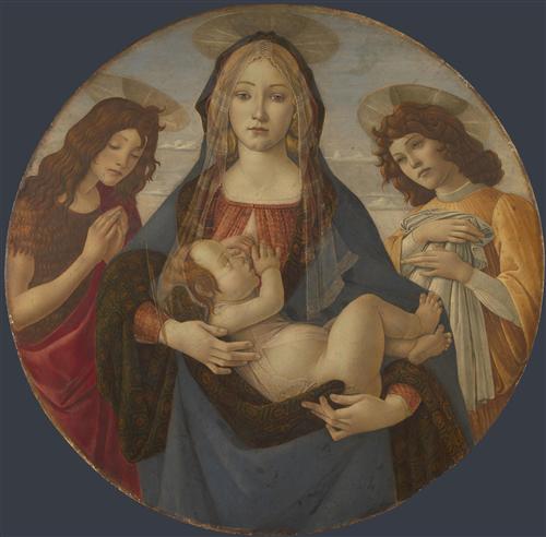Постер (плакат) The Virgin and Child with Saint John and an Angel	
