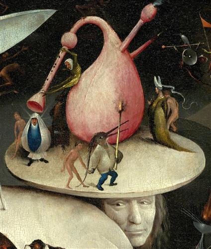 Постер (плакат) The Garden of Earthly Delights, right panel (Detail disk of tree man)