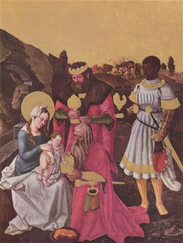 Постер (плакат) Anbetung der Heiligen Drei Konige
