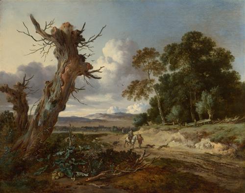Постер (плакат) A Landscape with Two Dead Trees
