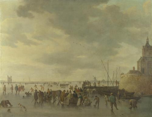 Постер (плакат) A Scene on the Ice near Dordrecht
