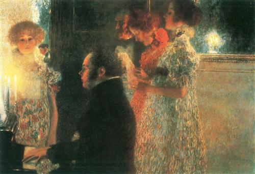 Постер (плакат) Schubert am Klavier	
